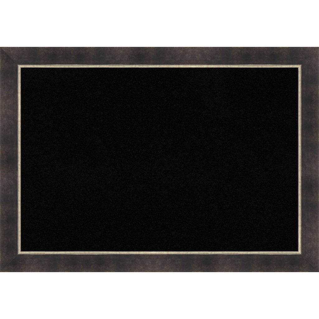 Odin Antique Bronze Wood Framed Cork Board - Bulletin Board, Organization Board, Pin Board