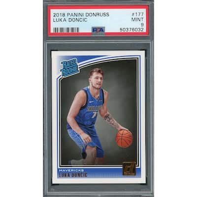 Luka Doncic 2018 Panini Donruss Basketball Rookie Card RC #177 Graded PSA 9 MINT - 8'6" x 11'6"