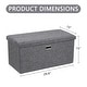preview thumbnail 46 of 48, 15" Tall Foldable Storage Ottoman Lift-Top Lid & Carry Handle Multi Functional Footrest Shoe Bench Coffee Table for Living Room