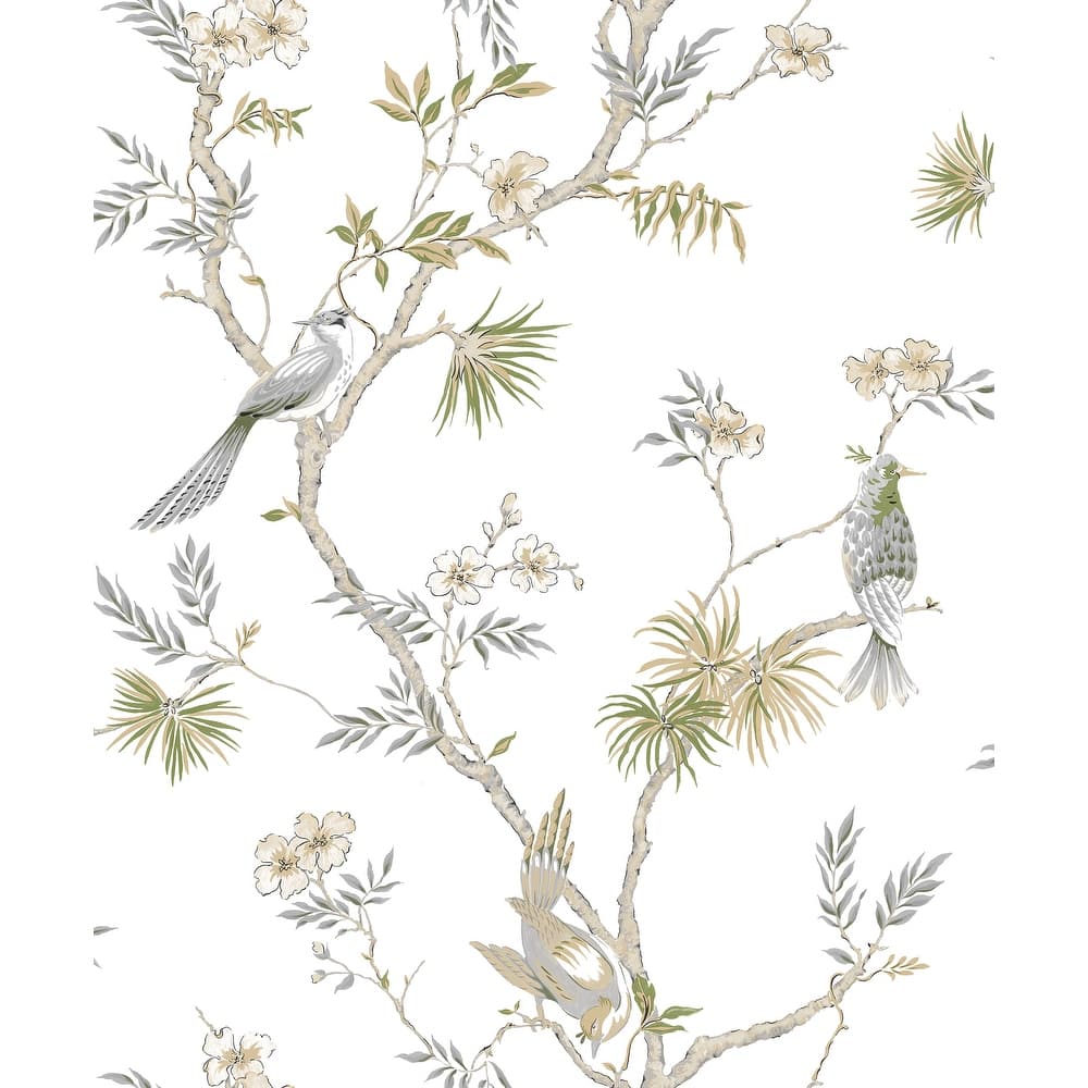 Galerie Wallcoverings Secret Garden Classic Bird Trail Non-woven Matte Wallpaper Roll