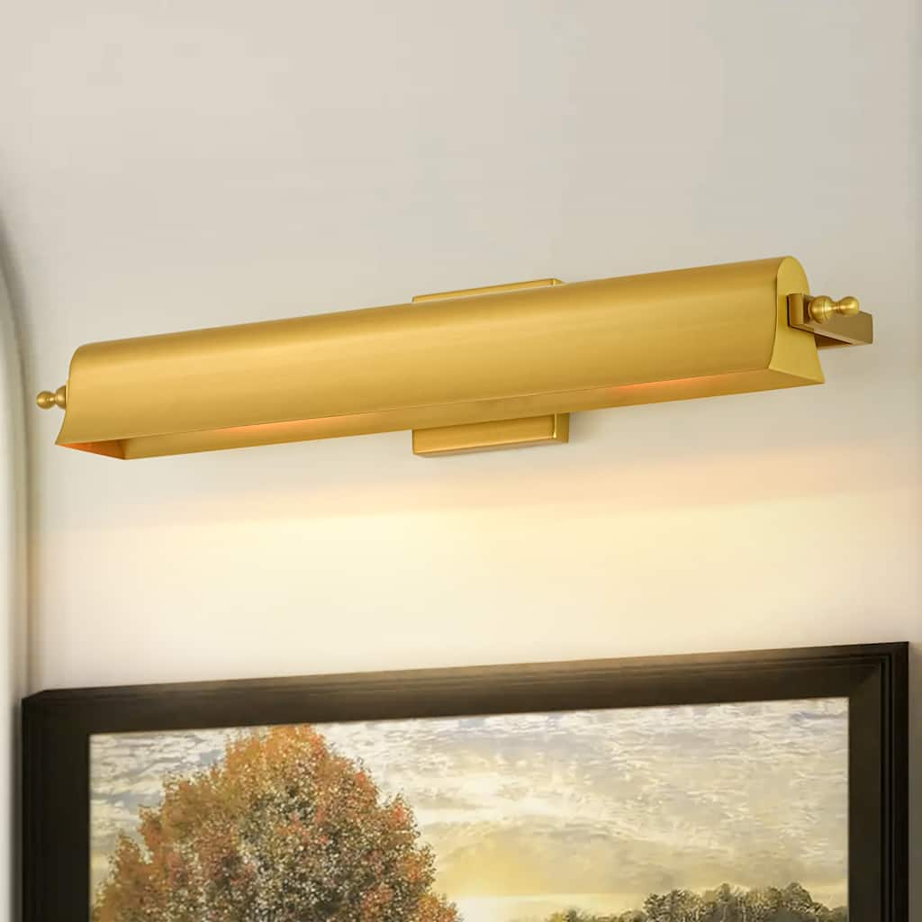 2-Light Black/Glod Modern Metal Wall Sconce with Sleek Cylindrical Design for Living Room & Bedroom