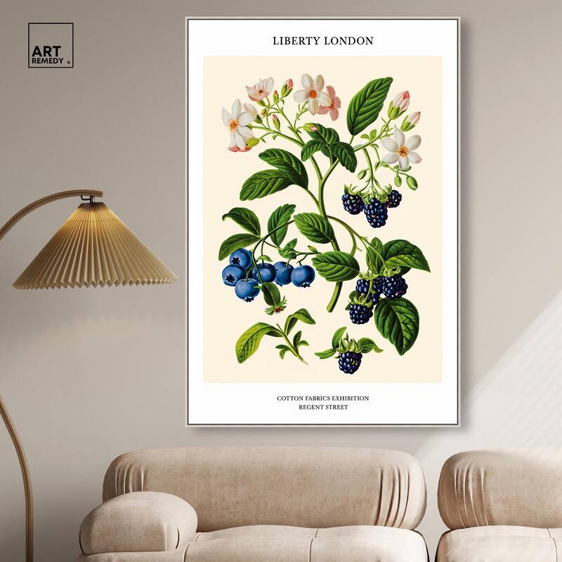 Berries and Blooms II Canvas by Art Remedy