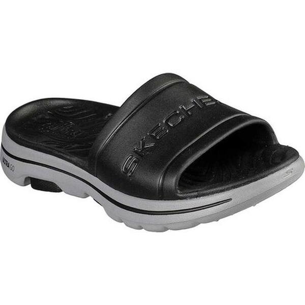 Shop Skechers Men S Cali Gear Gowalk 5 Surf S Out Slide Black Gray Overstock 31068122