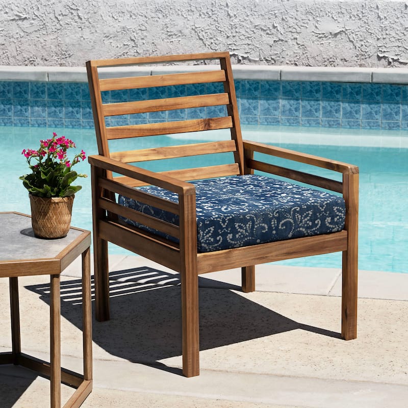 Outdoor Premium Dining Seat Cushion (2-Pack) - 20" wide x 20" deep x 4" thick