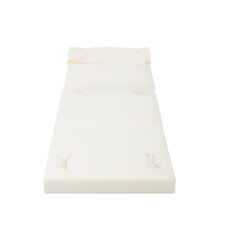 Christopher Knight Home - Modern Outdoor Acacia Wood Chaise Lounge with 4-Position Adjustable Backrest & 4-Fold Cushion