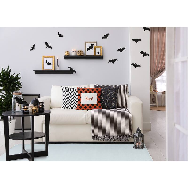 Halloween Boo Dots Accent Pillow