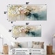 preview thumbnail 9 of 12, Designart - Gold Floral Brushstroke Abstract Painting - Flowers Canvas Wall Art Set - Oversized Traditional Wall Decor