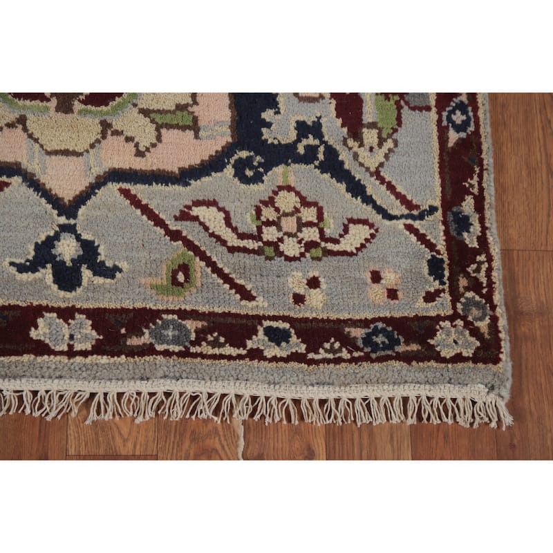 Oushak Indian Rug Hand-Knotted Wool Carpet - 2'11" x 5'0"