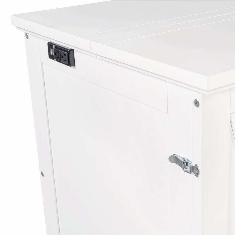 Wood Murphy Bed Chest Cube Cabinet Bed