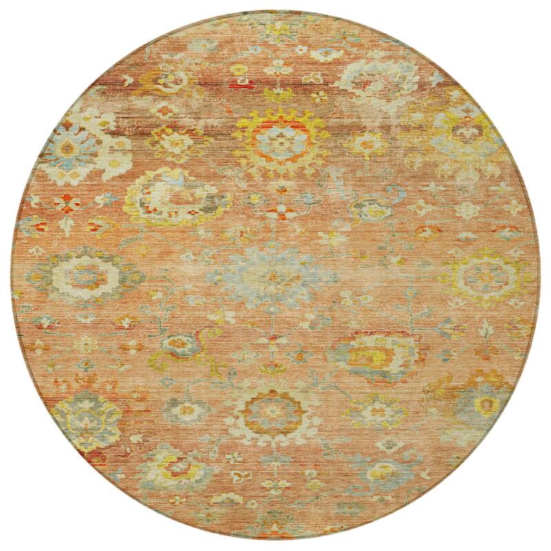 HomeRoots Floral Traditional Rectangle Outdoor Rug