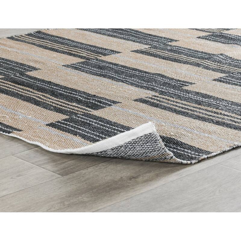 Boulder Indoor Outdoor Handwoven Stripe Area Rug by Kosas Home