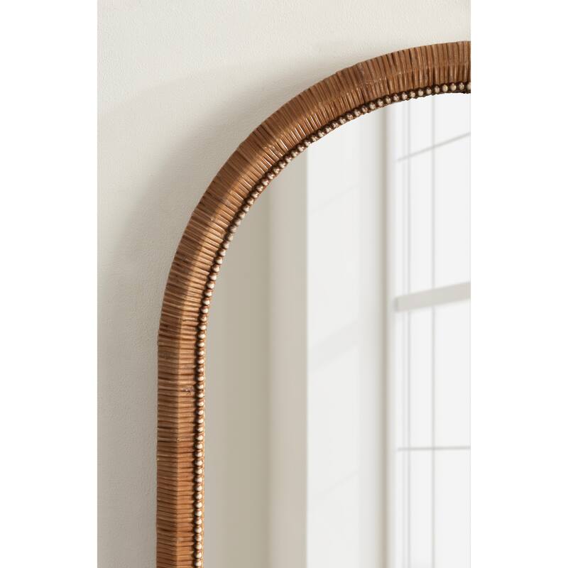 Kate and Laurel Rahfy Beaded Arch Framed Wall Mirror - 24x36