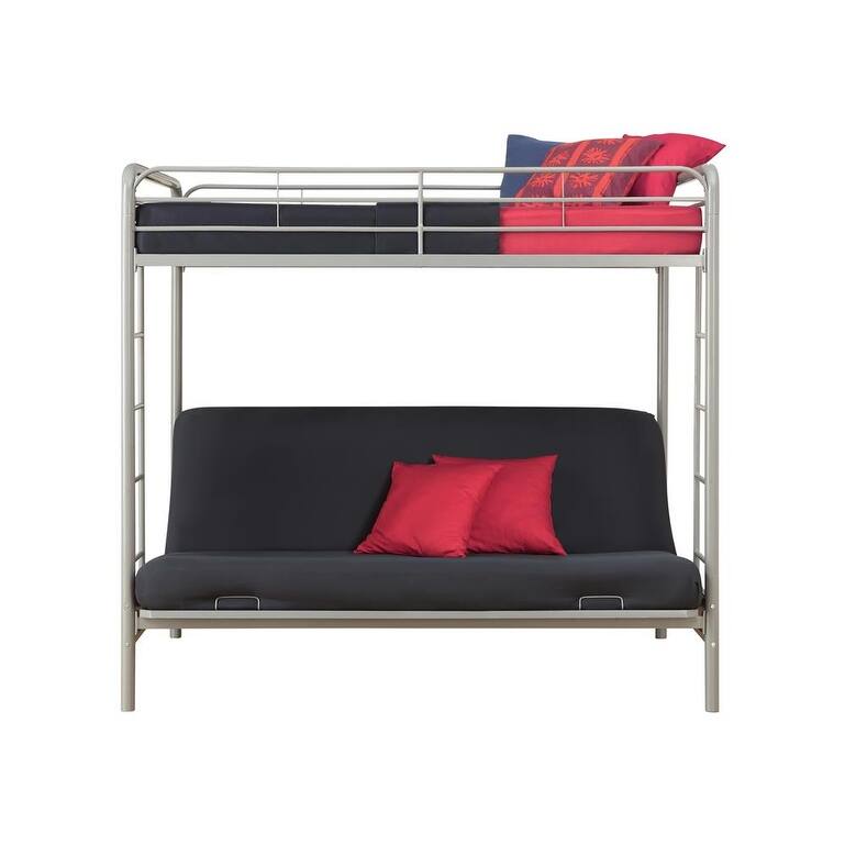 DHP Twin over Futon Metal Bunk Bed