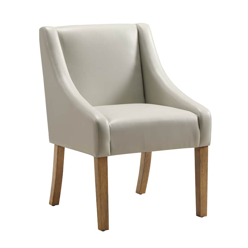 Monarch Dining Chair - Cream Faux Leather