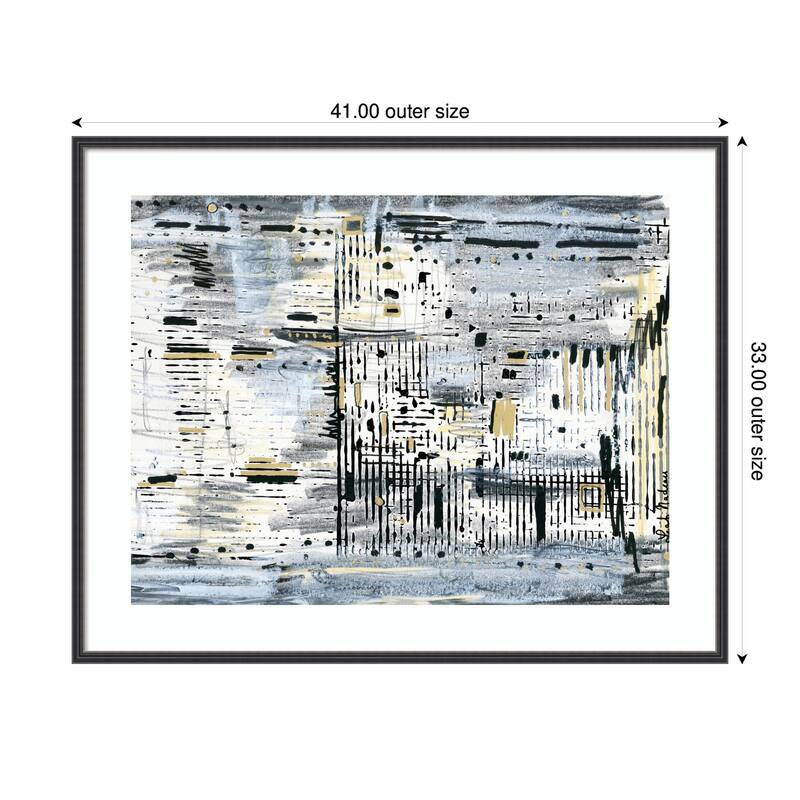 Kate and Laurel Framed Art Brookyln Bridge Horizontal by Leah Nadeau