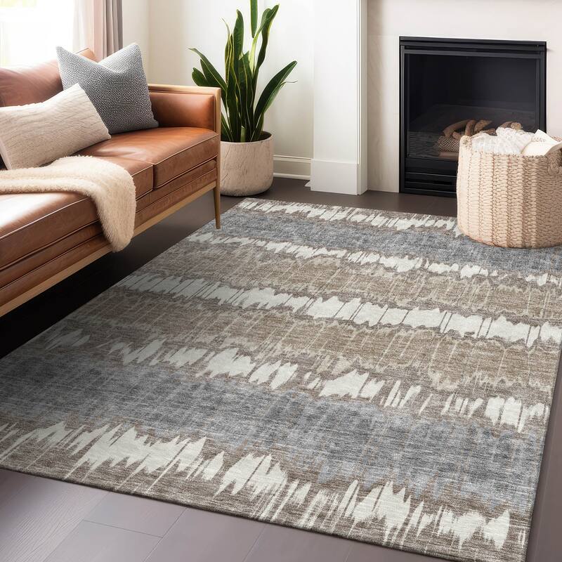 Premium Washable Super Soft Modern Stripe Mayfield Rug