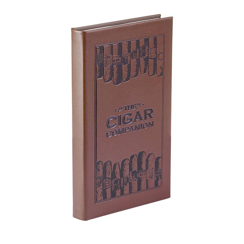 Graphic Image The Cigar Companion Coffee Table Book, Leather, Brown