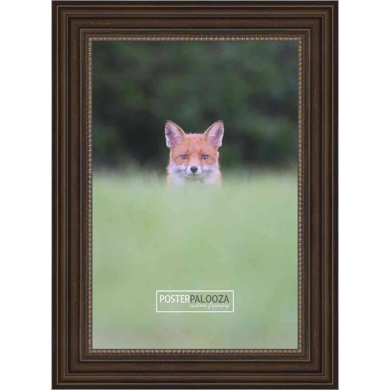 9x6 Contemporary Bronze Complete Wood Picture Frame with UV Acrylic, Foam Board Backing, & Hardware