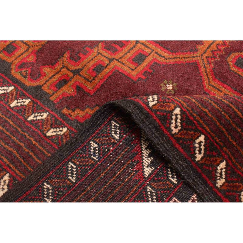 ECARPETGALLERY Hand-knotted Teimani Dark Brown Wool Rug - 3'8 x 6'1