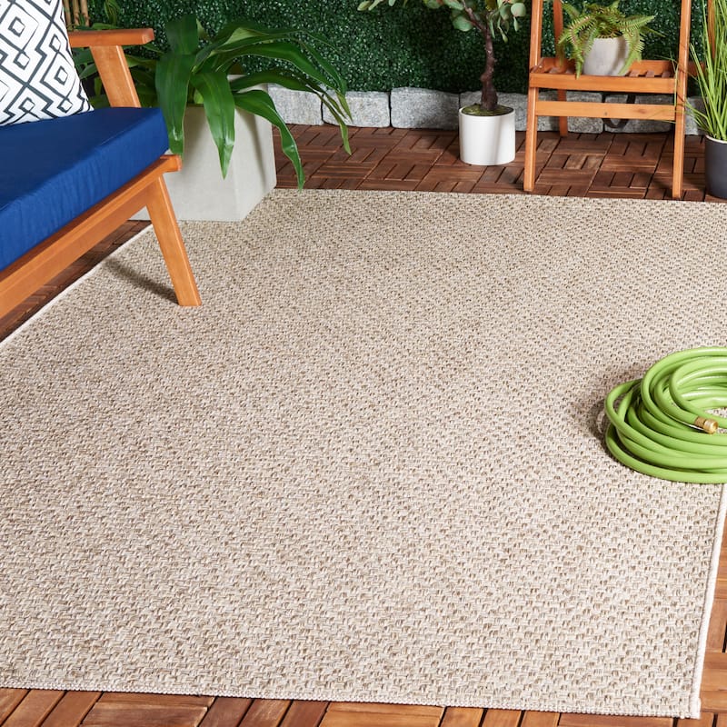SAFAVIEH Sisal All-Weather Zhanat Transitional Indoor/Outdoor Rug - 8' x 10' - Beige