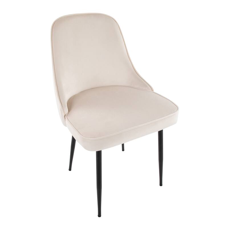 Silver Orchid Naldi Contemporary-Glam Velvet Dining Chair (Set of 2)