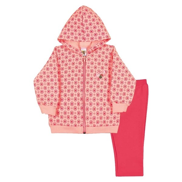 Baby Girl Outfit Hoodie Jacket and Leggings Set Infant Pulla Bulla 6-12 Months