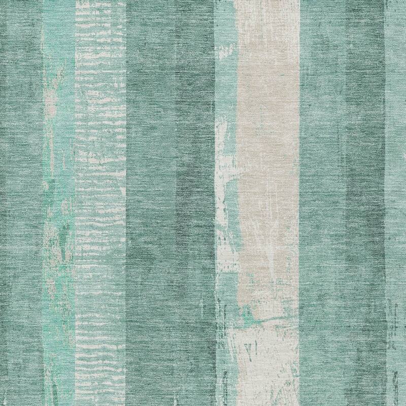 HomeRoots Striped Transitional Rectangle Outdoor Rug