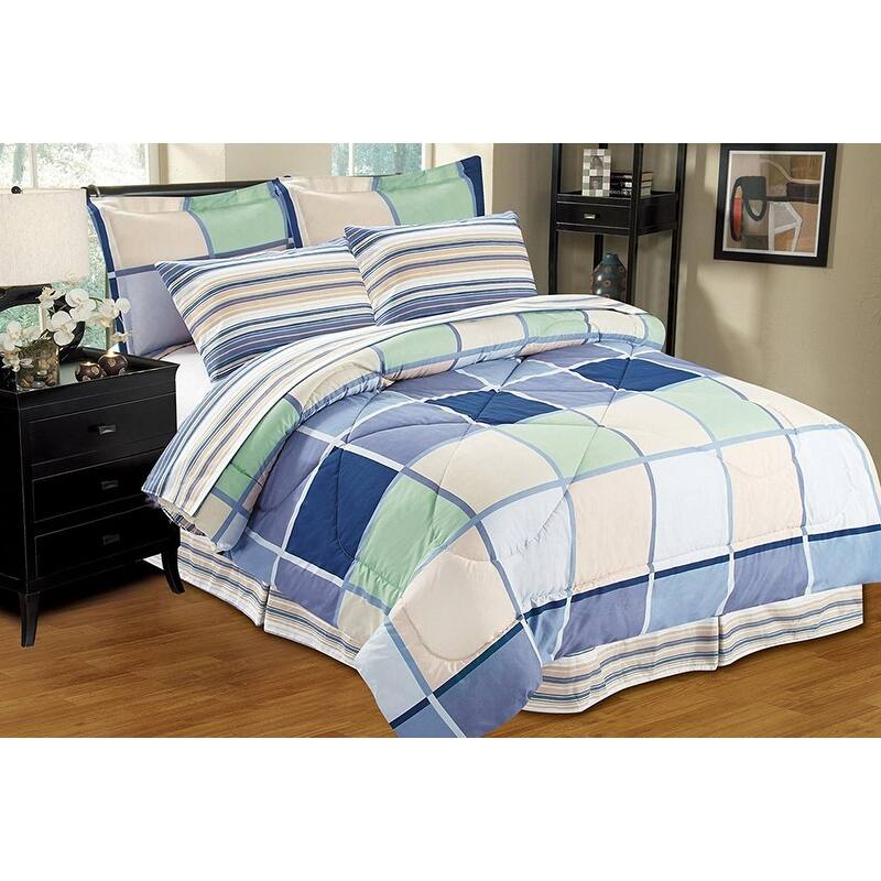 Porch & Den Jenne Reversible Patterned Bed-in-a-Bag 8-PC Comforter Set