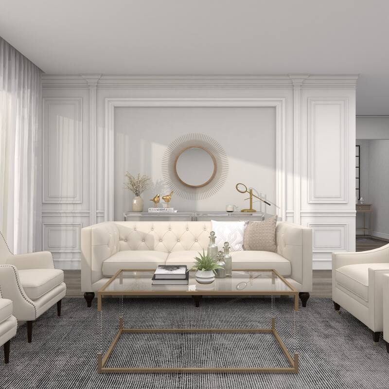 Gold Metal Starburst Room Wall Mirror