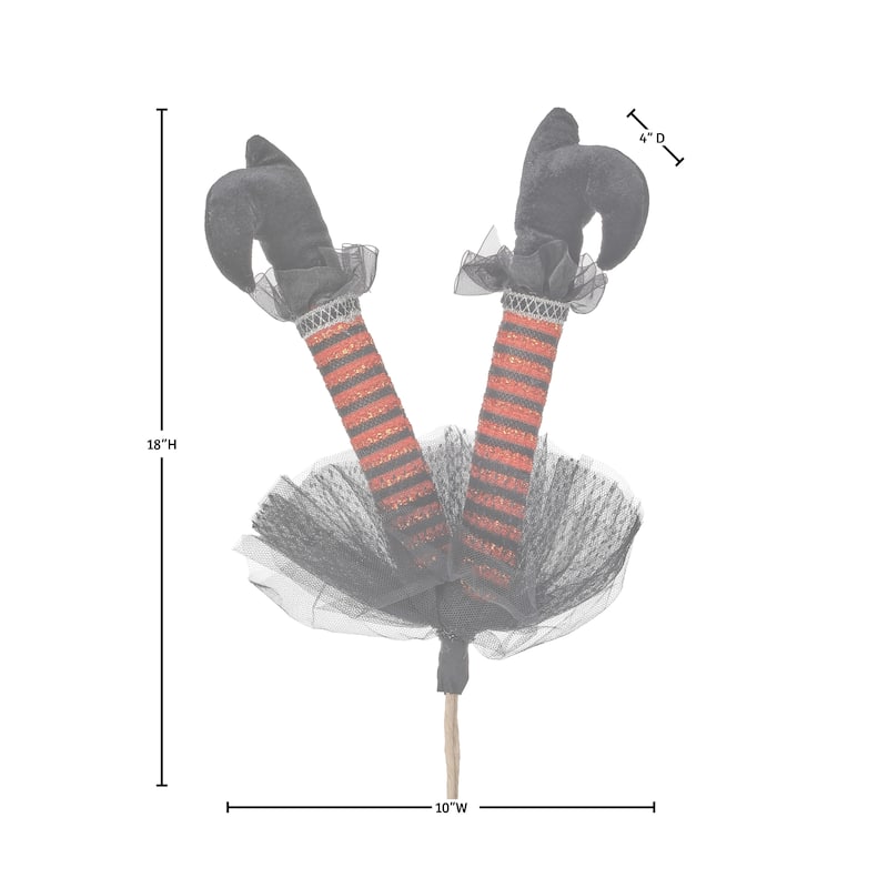 18" Witch's Legs Pick