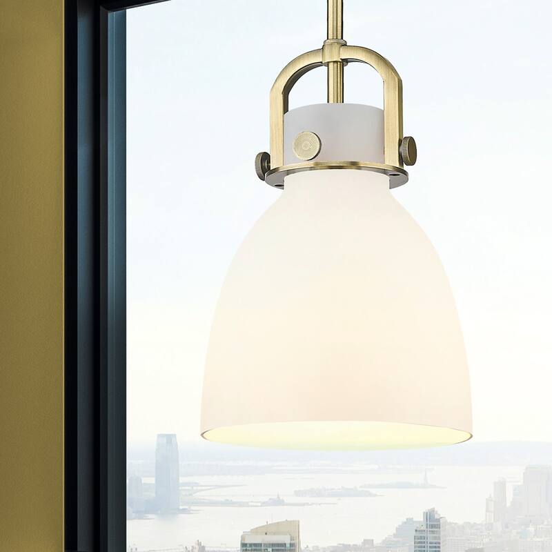 Innovations Lighting 410-1SS-12-8 Newton Bell Pendant Newton Bell 8"