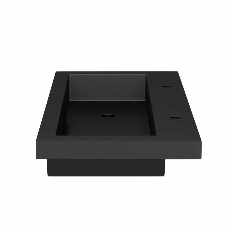 Trough 48-inch NativeStone Drop-in Double Bathroom Sink - 48" x 19" x 5"
