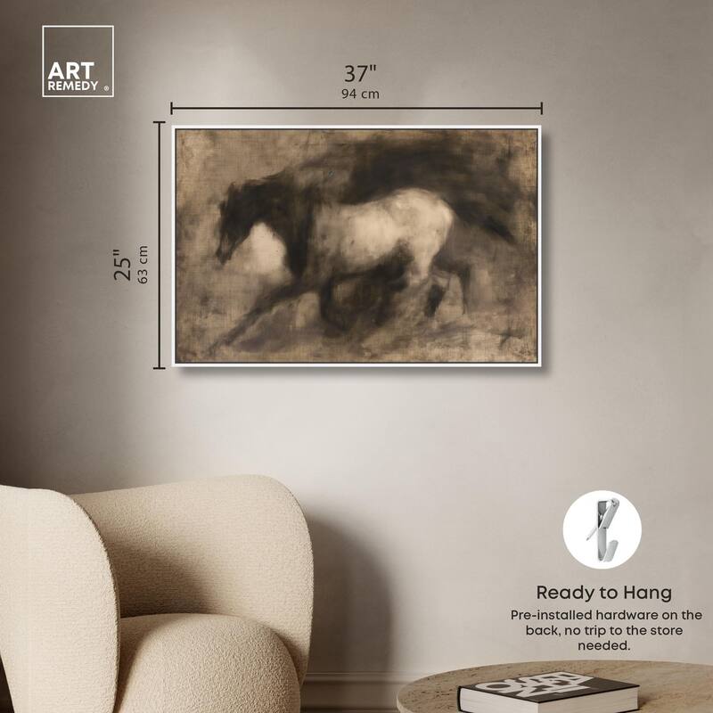 Dark Horse Canvas by Art Remedy