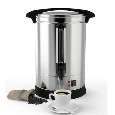 100/120 Cup Stainless Steel Coffee Urn, Ideal for Large Gatherings