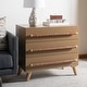 preview thumbnail 1 of 17, SAFAVIEH Raquel 3-Drawer Storage Bedroom Chest. Taupe/Gold