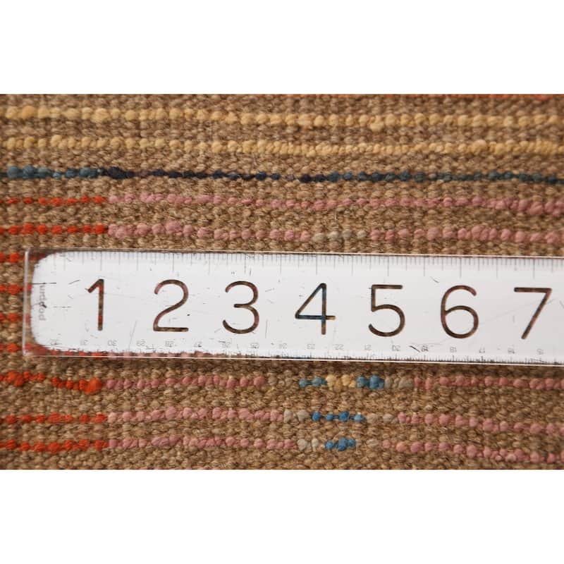Geometric Moroccan Runner Rug Handmade Multi-Color Wool Carpet - 2'10" x 9'10"