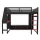 preview thumbnail 22 of 45, Wood Gaming Loft Bed with Desk, Bookcase, LED and Hanging Clothes Rack