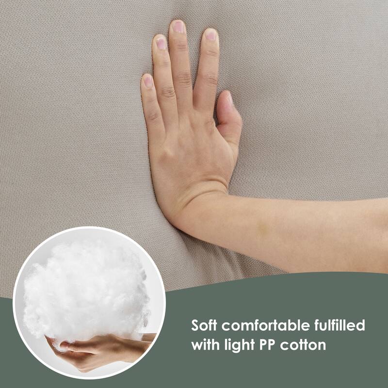 Terrycloth Modern Sectional Sofa,5Seat Practical Couch Set with Chaise