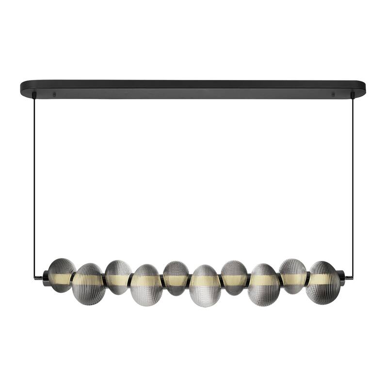 Artcraft Ariel Integrated LED Island-Light - Chrome with Black Accent - Chrome, Black