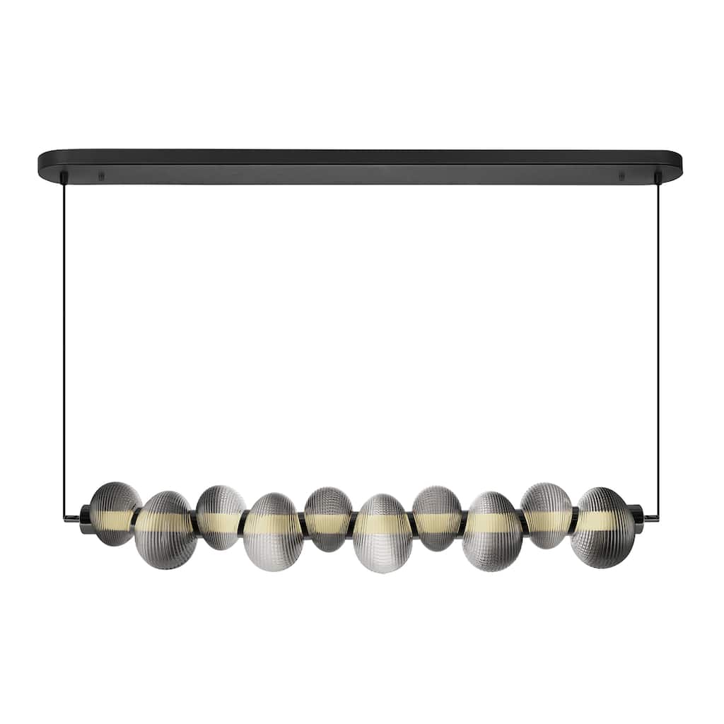 Artcraft Ariel Integrated LED Island-Light - Chrome with Black Accent