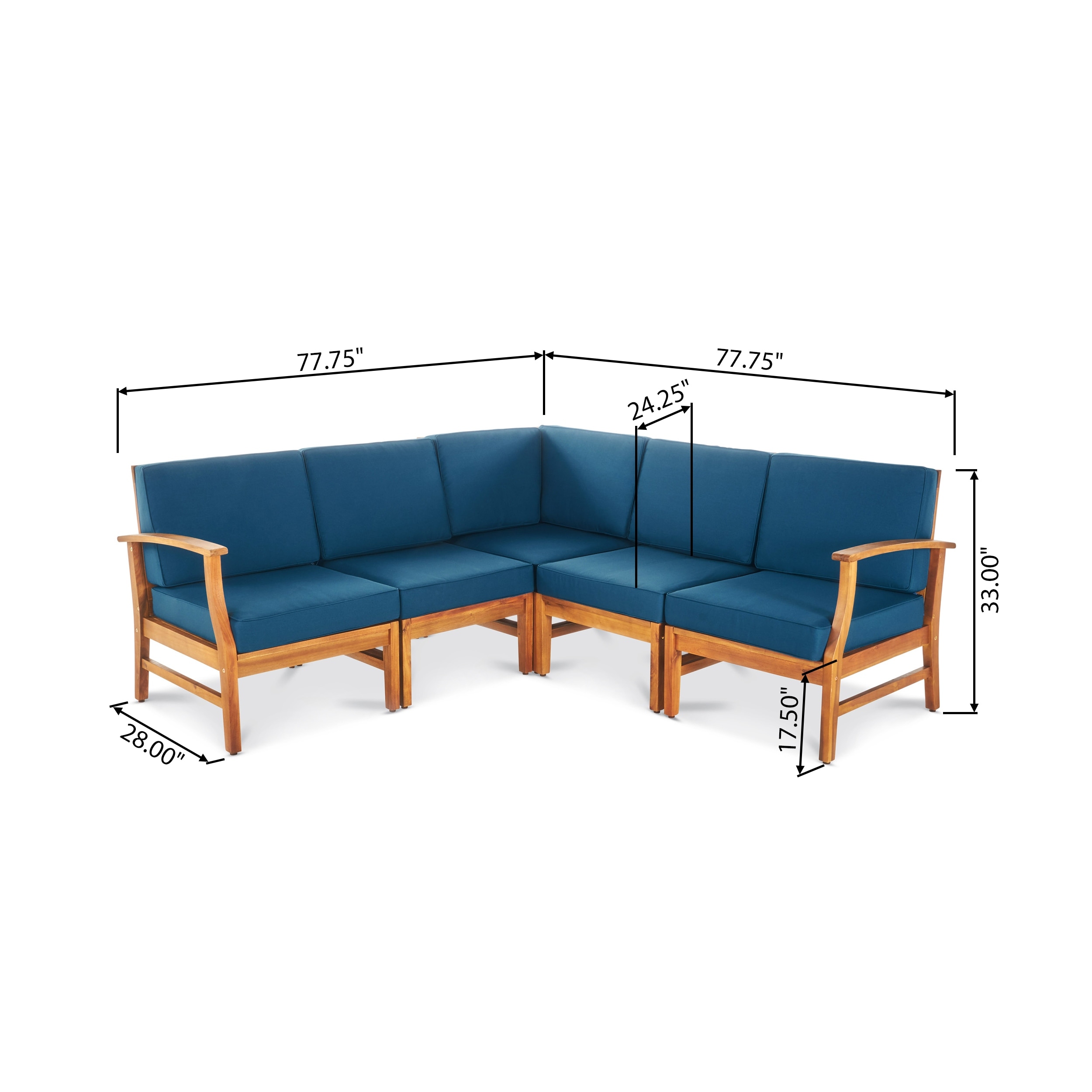 Perla Outdoor 5-piece Chat Set by Christopher Knight Home