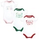 preview thumbnail 2 of 0, Hudson Baby Infant Girl Cotton Bodysuits, Happy Easter 0-3 Months - Girl First Valentine Easter