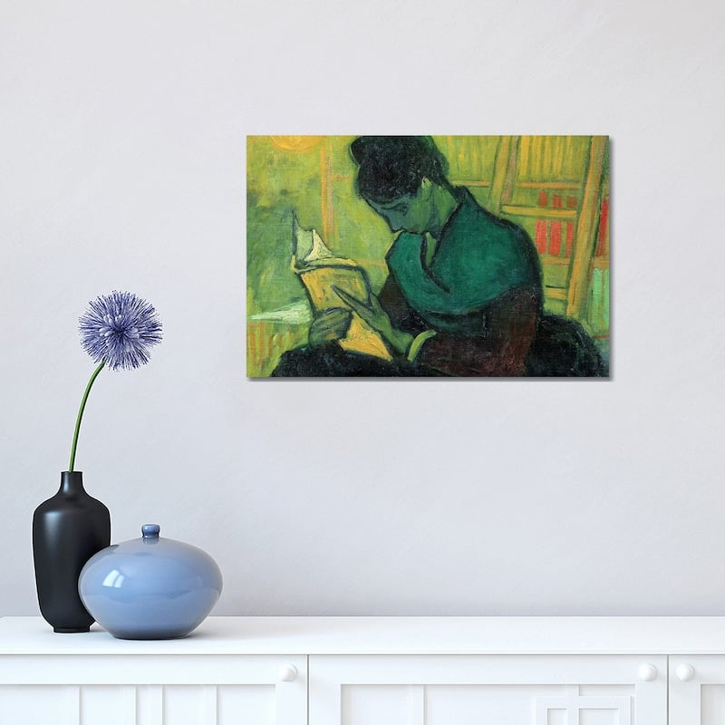 iCanvas "The Novel Reader, 1888" by Vincent van Gogh Canvas Print - 12x18x1.5