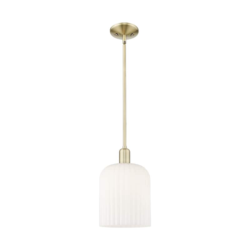 Innovations Lighting Endless Possibilities Arcadia - Bridal Veil - 1 Light 8" Stem Hung Mini Pendant