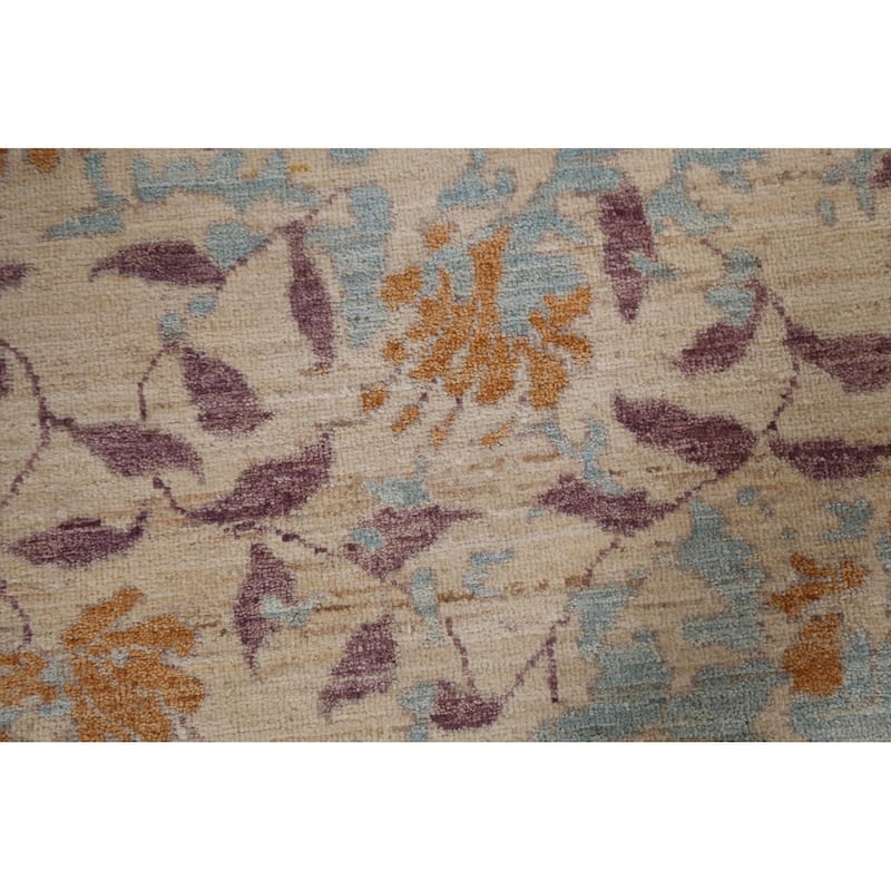 Vegetable Dye Abstract Oriental Living Room Area Rug Wool Hand-knotted - 8'9" x 11'11"