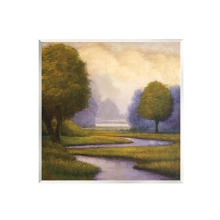 Stupell Winding Stream Landscape River Wall Plaque Art by Gregory ...