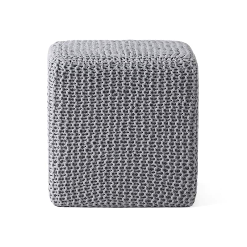 16.5" Cotton Foot Stool