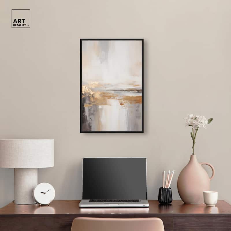 Gold Dust I Canvas by Art Remedy
