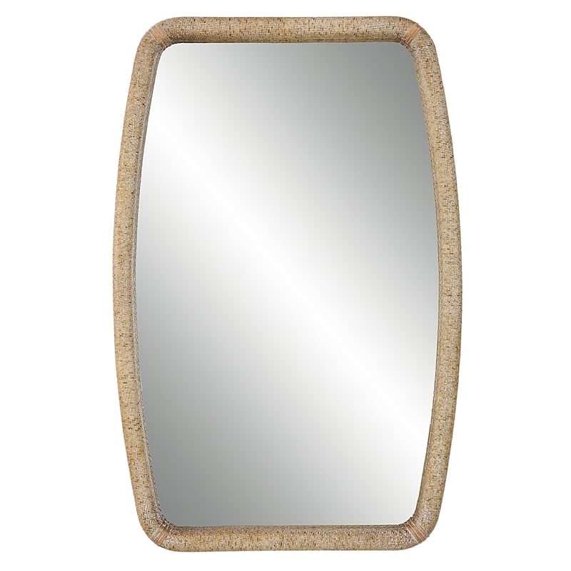 Uttermost Tiki Rattan Mirror - 23.75"x 36.25"