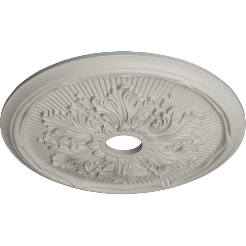 23 3/4"OD x 3 5/8"ID x 1 7/8"P Luton Leaf Ceiling Medallion